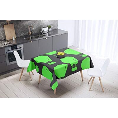 Bonamaison Dekoracja kuchenna, obrus, neonowy zielony opar, 140 x 140 cm zaprojektowany i wyprodukowany w Turcji Bonamaison Dekoracja kuchenna, obrus, neonowy zielony opar, 140 x 140 cm zaprojektowany i wyprodukowany w Turcji