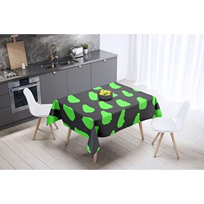 Bonamaison Dekoracja kuchenna, obrus, neonowy zielony dym, 140 x 140 cm – zaprojektowany i wyprodukowany w Turcji Bonamaison Dekoracja kuchenna, obrus, neonowy zielony dym, 140 x 140 cm – zaprojektowany i wyprodukowany w Turcji