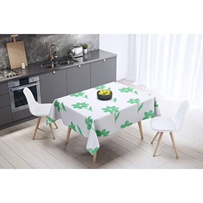 Bonamaison Dekoracja kuchenna, obrus, benzynowa zieleń, biały, 140 x 140 cm zaprojektowany i wyprodukowany w Turcji Bonamaison Dekoracja kuchenna, obrus, benzynowa zieleń, biały, 140 x 140 cm zaprojektowany i wyprodukowany w Turcji