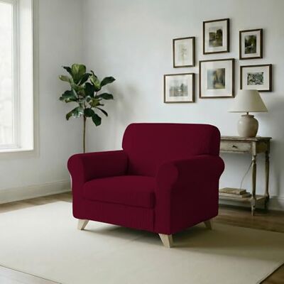 Italian Bed Linen MB Home Basic Iris rozkładana sofa elastyczna, Czerwony (Bordeaux), 1 miejsce, 80 do 100 cm Italian Bed Linen MB Home Basic Iris rozkładana sofa elastyczna, Czerwony (Bordeaux), 1 miejsce, 80 do 100 cm