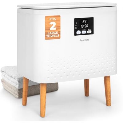SereneLife Podgrzewacz do Ręczników – 20L Pojemność, Podgrzewacz na Ręczniki, Koce, Szlafroki, Automatyczne Wyłączenie, Biały SereneLife Podgrzewacz do Ręczników – 20L Pojemność, Podgrzewacz na Ręczniki, Koce, Szlafroki, Automatyczne Wyłączenie, Biały