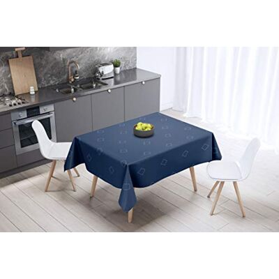 Bonamaison Dekoracja kuchenna, obrus, niebieski, 140 x 140 cm – zaprojektowany i wyprodukowany w Turcji Bonamaison Dekoracja kuchenna, obrus, niebieski, 140 x 140 cm – zaprojektowany i wyprodukowany w Turcji