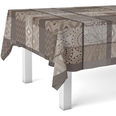 Martina Home Obrus ceratowy Pompe Brązowy 240 x 140 cm Martina Home Obrus ceratowy Pompe Brązowy 240 x 140 cm