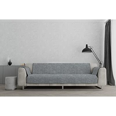 Italian Bed Linen COMFORT antypoślizgowa pokrowiec na sofę wykonana we Włoszech, ciemny szary, 4 miejsca Italian Bed Linen COMFORT antypoślizgowa pokrowiec na sofę wykonana we Włoszech, ciemny szary, 4 miejsca