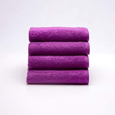 Sancarlos Zestaw 4 ręczników Ocean, kolor fioletowy, 100% bawełna, 550 g/m² Sancarlos Zestaw 4 ręczników Ocean, kolor fioletowy, 100% bawełna, 550 g/m²