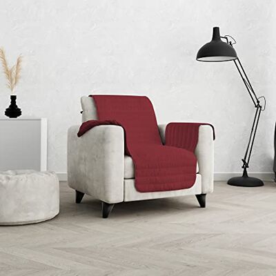 Italian Bed Linen Antypoślizgowy i wodoodporny pokrowiec na sofę, kolor bordowy, 1-osobowy Italian Bed Linen Antypoślizgowy i wodoodporny pokrowiec na sofę, kolor bordowy, 1-osobowy