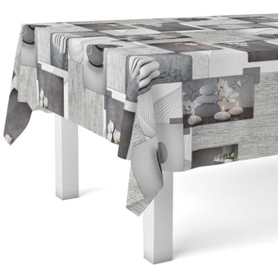 Martina Home Obrus ceratowy Zen Stones Pojedynczy 100 x 140 cm Martina Home Obrus ceratowy Zen Stones Pojedynczy 100 x 140 cm