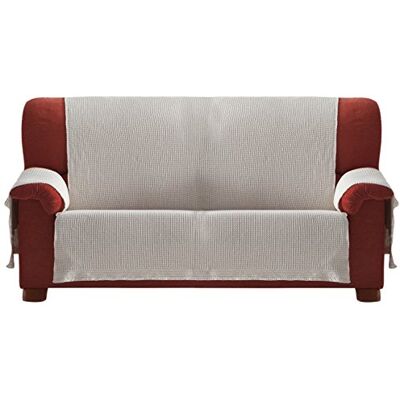 Eysa 230 x 260 cm 100% bawełna sofa i narzuta na łóżko, białe Eysa 230 x 260 cm 100% bawełna sofa i narzuta na łóżko, białe