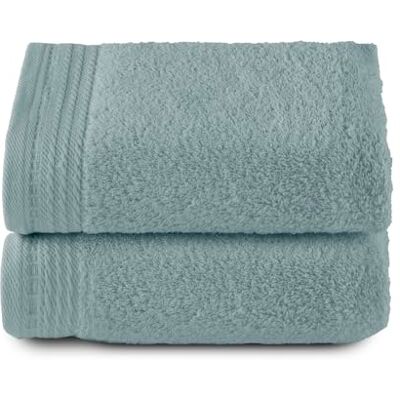 Top Towel RIZO ręczniki do rąk, zestaw 2 sztuk, ręczniki kąpielowe, 100% czesana bawełna, 600g/m2, wymiary 100 x 50 cm, zielony wodny Top Towel RIZO ręczniki do rąk, zestaw 2 sztuk, ręczniki kąpielowe, 100% czesana bawełna, 600g/m2, wymiary 100 x 50 cm, zielony wodny