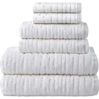 SKL Home CloudSoft Cotton Luxury 6-częściowy zestaw ręczników, biały SKL Home CloudSoft Cotton Luxury 6-częściowy zestaw ręczników, biały