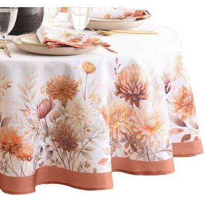 Elrene Dom Moda Jesień Kwitnie Kwiatowy Jesień/Żniwa/Święto Dziękczynienia Owalny Odporny Na Zmarszczki Obrus, 152.4 cmx 213.4 cm Elrene Dom Moda Jesień Kwitnie Kwiatowy Jesień/Żniwa/Święto Dziękczynienia Owalny Odporny Na Zmarszczki Obrus, 152.4 cmx 213.4 cm