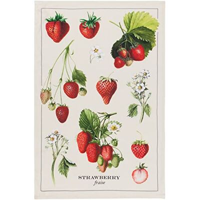 Now Designs Ręcznik kuchenny z nadrukiem Vintage Straberries, 45 x 71 cm Now Designs Ręcznik kuchenny z nadrukiem Vintage Straberries, 45 x 71 cm
