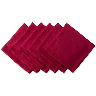 DII Różnorodna kolekcja stołowa, zestaw serwetek, 20 x 20, tango czerwony, 6-częściowy DII Różnorodna kolekcja stołowa, zestaw serwetek, 20 x 20, tango czerwony, 6-częściowy