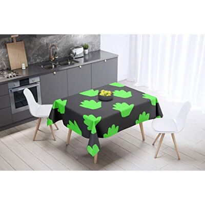 Bonamaison Dekoracja kuchenna, obrus, neonowy zielony dym, 140 x 140 cm – zaprojektowany i wyprodukowany w Turcji Bonamaison Dekoracja kuchenna, obrus, neonowy zielony dym, 140 x 140 cm – zaprojektowany i wyprodukowany w Turcji