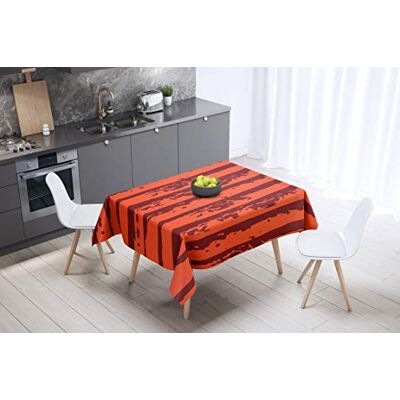 Bonamaison Dekoracja kuchenna, obrus, pomarańczowy bordowy, 140 x 140 cm – zaprojektowany i wyprodukowany w Turcji Bonamaison Dekoracja kuchenna, obrus, pomarańczowy bordowy, 140 x 140 cm – zaprojektowany i wyprodukowany w Turcji