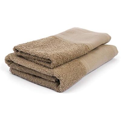 FILET Ago.fil S.r.l. Para ręczników 60 x 105 – 40 x 60 beżowy FILET Ago.fil S.r.l. Para ręczników 60 x 105 – 40 x 60 beżowy