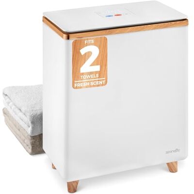 SereneLife Rectangular Towel Warmer Bucket, Large Capacity Single Touch Towel & Blanket Warmer With Insulated Lid, Holds 2 Large Towels or Blanket, Auto Shut-Off for Safety, Wood Color SereneLife Rectangular Towel Warmer Bucket, Large Capacity Single Touch Towel & Blanket Warmer With Insulated Lid, Holds 2 Large Towels or Blanket, Auto Shut-Off for Safety, Wood Color