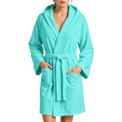 8052597128911 PETTI Artigiani Italiani Szlafrok z Mikrofibry Męski Damski z Kapturem, Kieszeniami, Paskiem, Unisex Szybkoschnący na Siłownię, Basen, Plażę, Spa, Turkusowy, S 8052597128911 PETTI Artigiani Italiani Szlafrok z Mikrofibry Męski Damski z Kapturem, Kieszeniami, Paskiem, Unisex Szybkoschnący na Siłownię, Basen, Plażę, Spa, Turkusowy, S