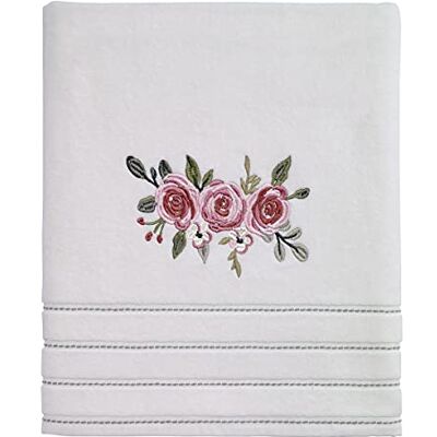 Avanti Linens Ręcznik kąpielowy, miękki i chłonny ręcznik bawełniany (kolekcja Spring Garden) 132 cm x 68 cm Avanti Linens Ręcznik kąpielowy, miękki i chłonny ręcznik bawełniany (kolekcja Spring Garden) 132 cm x 68 cm