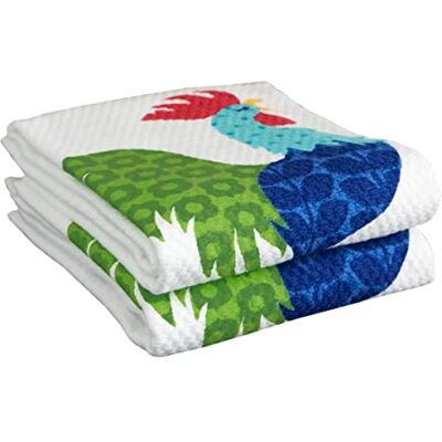 Tefal T-Fal Textiles 62418 zestaw ręczników kuchennych, 2-pak, nadruk koguta, 2 sztuki Tefal T-Fal Textiles 62418 zestaw ręczników kuchennych, 2-pak, nadruk koguta, 2 sztuki