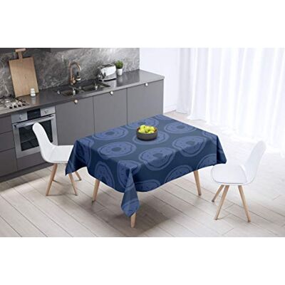 Bonamaison Dekoracja kuchenna, obrus, niebieski, 140 x 140 cm – zaprojektowany i wyprodukowany w Turcji Bonamaison Dekoracja kuchenna, obrus, niebieski, 140 x 140 cm – zaprojektowany i wyprodukowany w Turcji