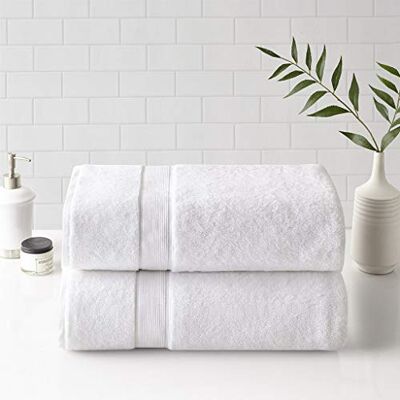 Madison Park SIGNATURE 800 g/m², 100% bawełna, luksusowy zestaw ręczników kąpielowych, wysoce chłonny, szybkoschnący, jakość hotelowa i spa, do łazienki, 86 x 173 cm, biały, 2 sztuki Madison Park SIGNATURE 800 g/m², 100% bawełna, luksusowy zestaw ręczników kąpielowych, wysoce chłonny, szybkoschnący, jakość hotelowa i spa, do łazienki, 86 x 173 cm, biały, 2 sztuki