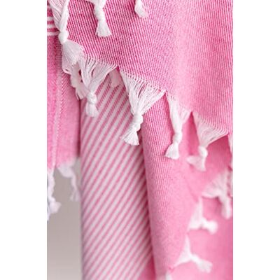 Questo Casa 100% bawełna Peshtemal turecki ręcznik hammam, idealny do sauny, spa, łazienki, jogi i plaży, 170 x 90 cm Questo Casa 100% bawełna Peshtemal turecki ręcznik hammam, idealny do sauny, spa, łazienki, jogi i plaży, 170 x 90 cm