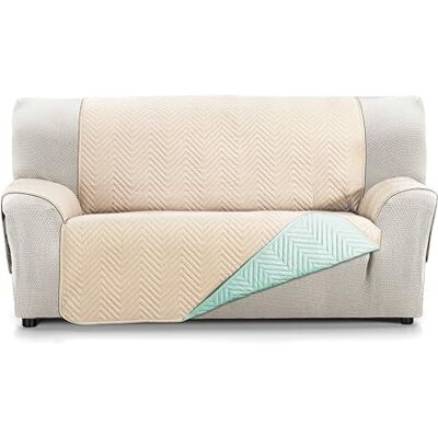 Martina Home Pokrowce SOFA Milano 2-osobowe XL Aqua/Beżowy Martina Home Pokrowce SOFA Milano 2-osobowe XL Aqua/Beżowy