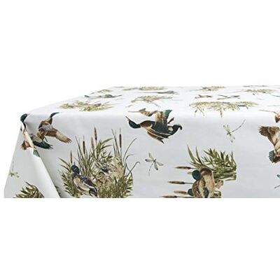 BIANCHERIAWEB obrus kuchenny 140x140 cm z projektem myśliwego RP, wykonane we Włoszech, obrus stołowy w 100% bawełny BIANCHERIAWEB obrus kuchenny 140x140 cm z projektem myśliwego RP, wykonane we Włoszech, obrus stołowy w 100% bawełny