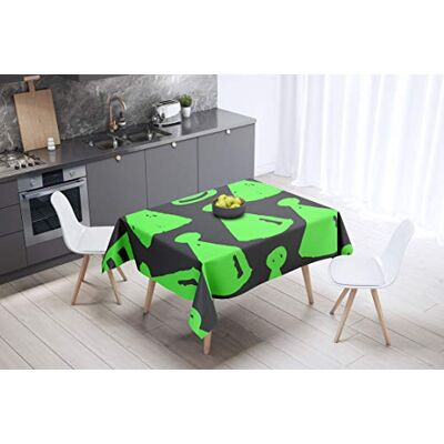Bonamaison Dekoracja kuchenna, obrus, neonowy zielony opar, 140 x 140 cm zaprojektowany i wyprodukowany w Turcji Bonamaison Dekoracja kuchenna, obrus, neonowy zielony opar, 140 x 140 cm zaprojektowany i wyprodukowany w Turcji