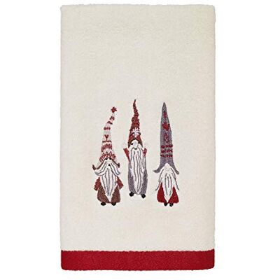 Avanti Linens Christmas Gnomes Collection, bawełna, kość słoniowa, ręcznik do rąk Avanti Linens Christmas Gnomes Collection, bawełna, kość słoniowa, ręcznik do rąk