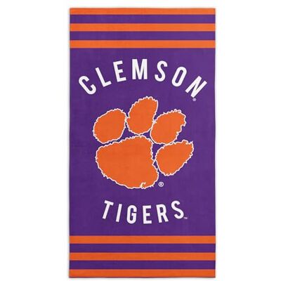 Northwest NCAA Clemson Tigers ręcznik plażowy, 76 cm x 152 cm, paski Northwest NCAA Clemson Tigers ręcznik plażowy, 76 cm x 152 cm, paski