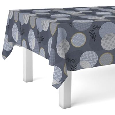 Martina Home Obrus Hule Lens niebieski 140 x 140 cm Martina Home Obrus Hule Lens niebieski 140 x 140 cm