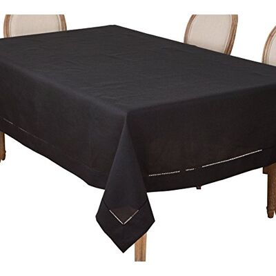 SARO LIFESTYLE Obrus, czarny, 180 x 45 cm SARO LIFESTYLE Obrus, czarny, 180 x 45 cm
