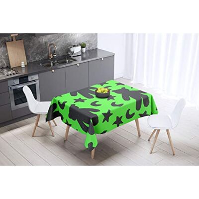 Bonamaison Dekoracja kuchenna, obrus, neonowy zielony dym, 140 x 140 cm – zaprojektowany i wyprodukowany w Turcji Bonamaison Dekoracja kuchenna, obrus, neonowy zielony dym, 140 x 140 cm – zaprojektowany i wyprodukowany w Turcji
