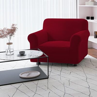 Italian Bed Linen FASHIONABLE pokrowiec na sofę z pełnym pokryciem, bordowy 1-osobowy Italian Bed Linen FASHIONABLE pokrowiec na sofę z pełnym pokryciem, bordowy 1-osobowy