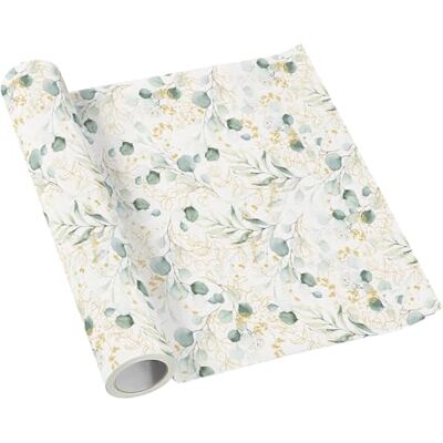 PAW Decor Collection PAW – bieżnik na stół z Airlaid (40 cm x 5 m) I dekoracja stołu na komunię, bierzmowanie, wesele, urodziny, przyjęcie ogrodowe, chrzest I obrus na stół – liście, eukaliptus I kolor: złoty eukaliptus PAW Decor Collection PAW – bieżnik na stół z Airlaid (40 cm x 5 m) I dekoracja stołu na komunię, bierzmowanie, wesele, urodziny, przyjęcie ogrodowe, chrzest I obrus na stół – liście, eukaliptus I kolor: złoty eukaliptus
