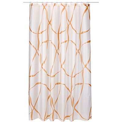 Spirella CORTINATEXTIL RIBBON COPPER 180X200 1211796, biały, Estandar Spirella CORTINATEXTIL RIBBON COPPER 180X200 1211796, biały, Estandar