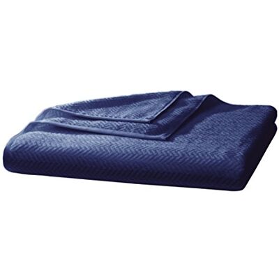 fleuresse Ręcznik frotte, 90 x 200 cm, granatowy fleuresse Ręcznik frotte, 90 x 200 cm, granatowy