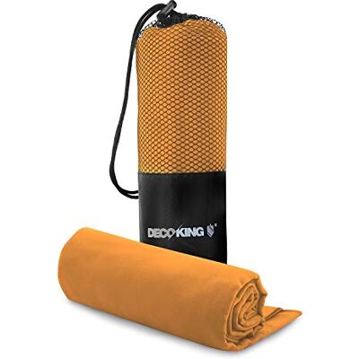 DecoKing Ręcznik Zestaw 2 Sztuki Mikrofibra 30x50 cm Szybkoschnący Sportowy Pomarańczowy Ekea DecoKing Ręcznik Zestaw 2 Sztuki Mikrofibra 30x50 cm Szybkoschnący Sportowy Pomarańczowy Ekea