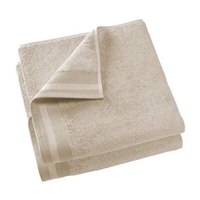 De Witte Lietaer Contessa Luxe Zestaw 2 prześcieradeł prysznicowych, bawełna, beżowy piasek 70x140 cm De Witte Lietaer Contessa Luxe Zestaw 2 prześcieradeł prysznicowych, bawełna, beżowy piasek 70x140 cm