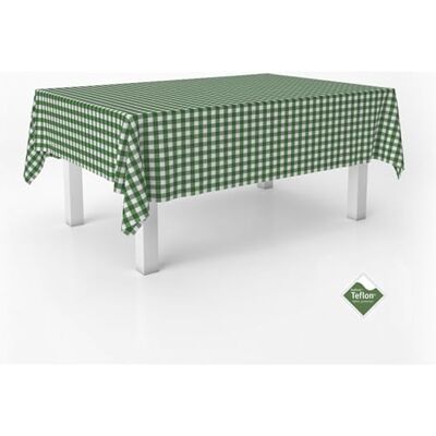 ECOMMERC3 Vichy obrus na stół prostokątny rozmiar 180x140 cm Vichy wyjątkowo miękki i wodoodporny obrus na stół zielony ECOMMERC3 Vichy obrus na stół prostokątny rozmiar 180x140 cm Vichy wyjątkowo miękki i wodoodporny obrus na stół zielony