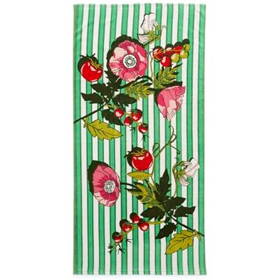 Vera Bradley Bawełniany ręcznik plażowy frotte, winorośl pomidorowa Kelly Green, pomidor winorośli Kelly Green Vera Bradley Bawełniany ręcznik plażowy frotte, winorośl pomidorowa Kelly Green, pomidor winorośli Kelly Green