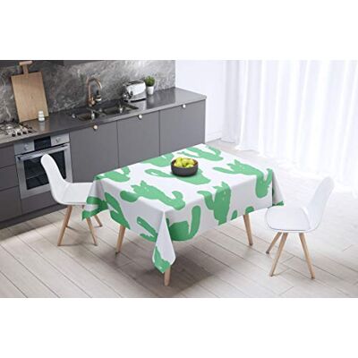 Bonamaison Dekoracja kuchenna, obrus, benzynowa zieleń, biały, 140 x 140 cm zaprojektowany i wyprodukowany w Turcji Bonamaison Dekoracja kuchenna, obrus, benzynowa zieleń, biały, 140 x 140 cm zaprojektowany i wyprodukowany w Turcji