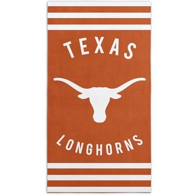 Northwest NCAA Texas Longhorns Unisex ręcznik plażowy dla dorosłych, 76 cm x 152 cm, paski Northwest NCAA Texas Longhorns Unisex ręcznik plażowy dla dorosłych, 76 cm x 152 cm, paski