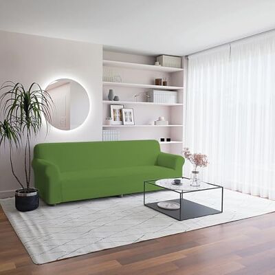 Italian Bed Linen Piu Bello pokrowiec na sofę bielastico, rozsuwany, zielone jabłko, 4 miejsca Italian Bed Linen Piu Bello pokrowiec na sofę bielastico, rozsuwany, zielone jabłko, 4 miejsca