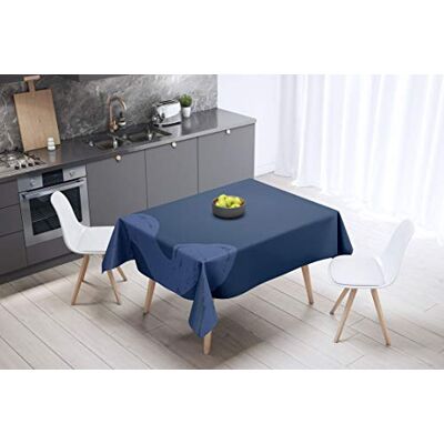 Bonamaison Dekoracja kuchenna, obrus, niebieski, 140 x 140 cm – zaprojektowany i wyprodukowany w Turcji Bonamaison Dekoracja kuchenna, obrus, niebieski, 140 x 140 cm – zaprojektowany i wyprodukowany w Turcji