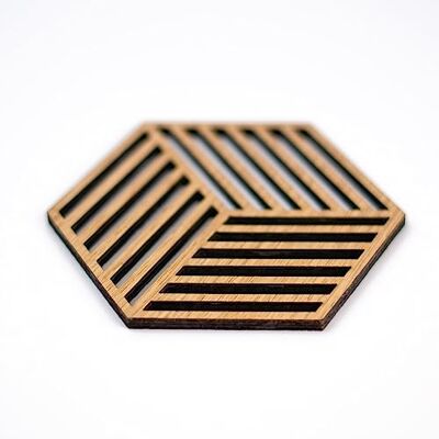 Creative Zestaw drewnianych podkładek Cubica (zestaw 4 szt.) Podstawki szklane Dekoracja stołu Akcesoria do stołu w jadalni Creative Zestaw drewnianych podkładek Cubica (zestaw 4 szt.) Podstawki szklane Dekoracja stołu Akcesoria do stołu w jadalni