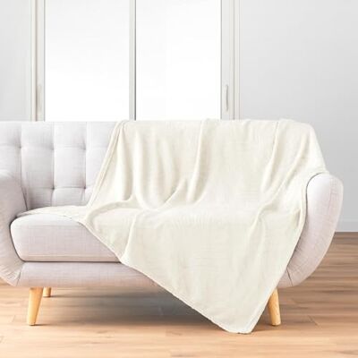 Douceur d'Intérieur , Nelia Naturalny pled (125 x 150 cm) Douceur d'Intérieur , Nelia Naturalny pled (125 x 150 cm)