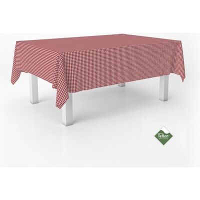 ECOMMERC3 Vichy obrus na stół prostokątny rozmiar 220 x 140 cm Vichy wyjątkowo miękki i wodoodporny obrus czerwony ECOMMERC3 Vichy obrus na stół prostokątny rozmiar 220 x 140 cm Vichy wyjątkowo miękki i wodoodporny obrus czerwony